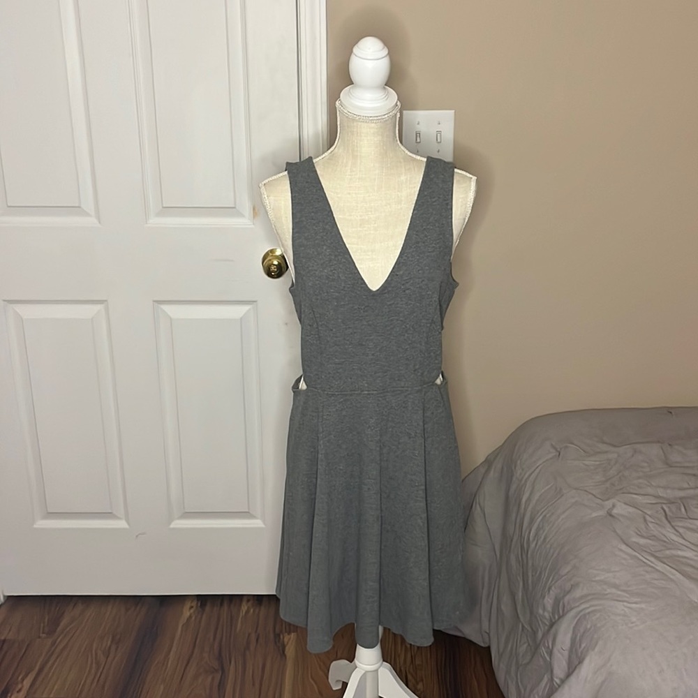 Mini Divided Side Cut-Out Dress